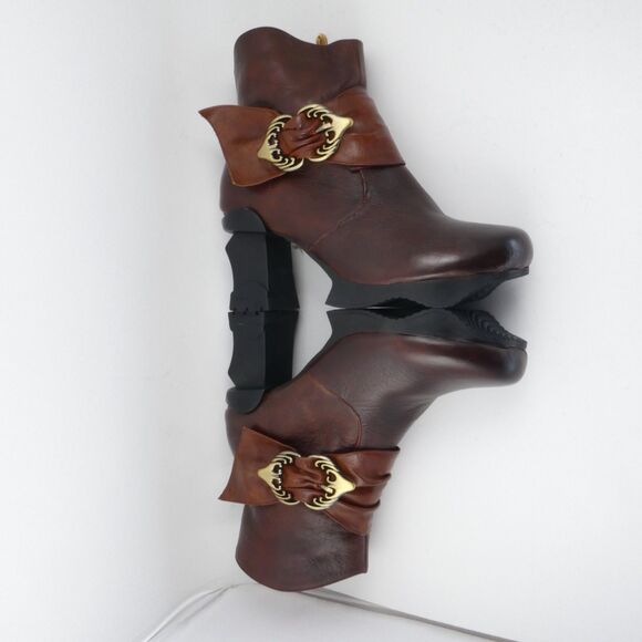 L'Artiste by Spring Step Sprint Step Natia Leather Ankle Boots Brown Women's :9 - Picture 4 of 14